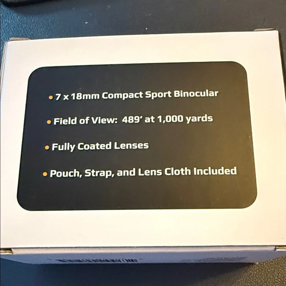 Mini Scout 7x18mm Compact Sport Binocular - Black and Gray
